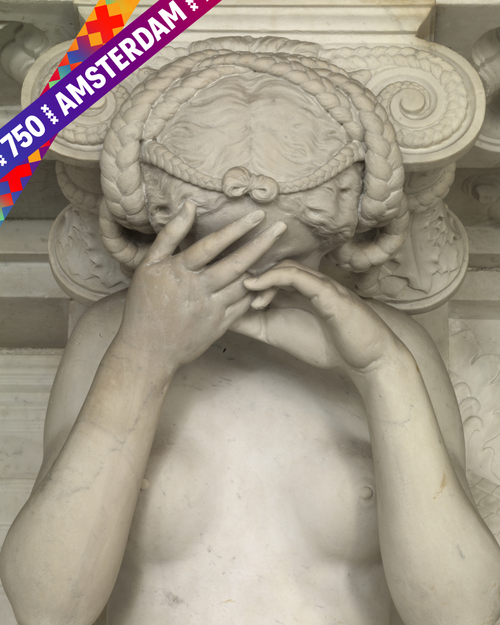 Artus Quellinus - Artus Quellinus, Caryatids Remorse,1650-1651, terracotta, height 84.3 and 85 cm, Rijksmuseum Amsterdam (on loan City of Amsterdam).